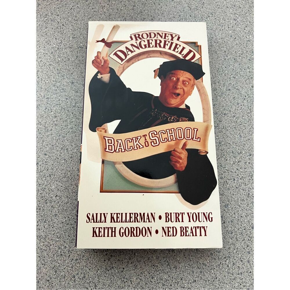 Back to School Rodney Dangerfield 1986 VHS video tape 1994 release comedy